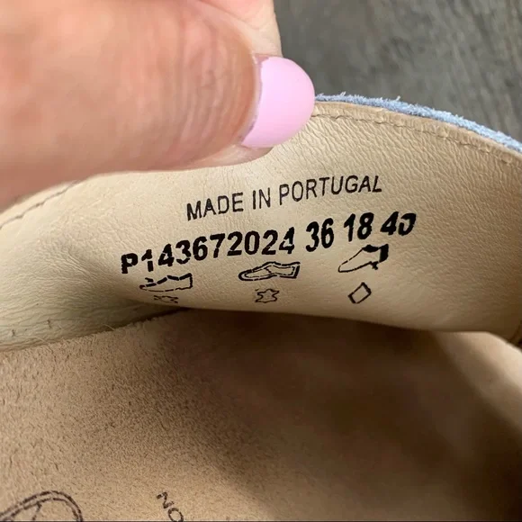 Fly London Wigg Sandal Blue Silver Platform Wedge Slide Shoe Women’s Sz 40 US 9 - Picture 11 of 11